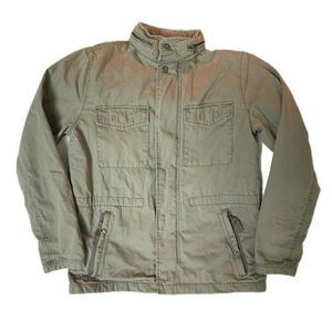 Gap Military Jacket Woman S Boys XL Green Utility Field Cargo Street Urban Fall